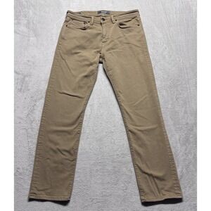 Revtown Automatic Jeans 33x30 Decade Denim Straight Leg Tan Beige Stretch